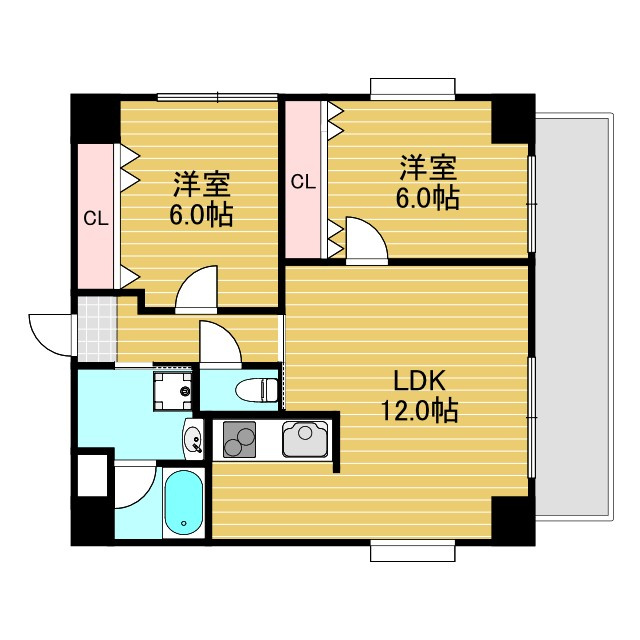 エステート小松の間取り