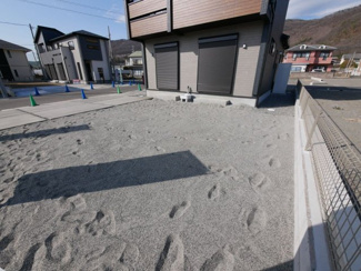 【庭】 | 甲府市羽黒町 新築全3棟 1号棟 オール電化・長期優良住宅 | 広々とした庭