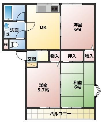 【間取り】 | グリーンフルうちはら