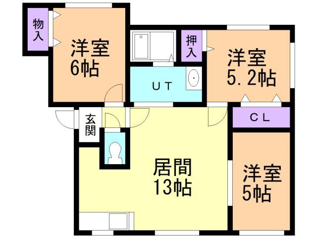フジナカコーポⅩの間取り