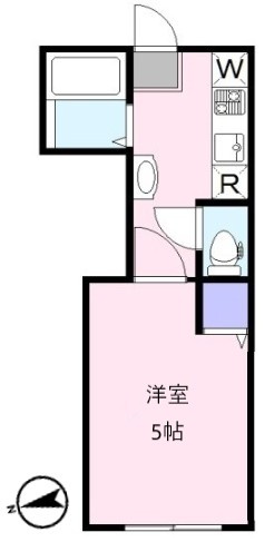 メゾンアライ　内装リフォーム済　バストイレ別　独立洗面台の間取り
