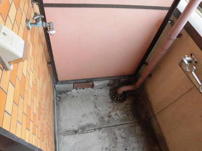 【設備】 | ベルメゾン南江口 | 室外洗濯機置き場です。