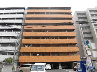 【外観】 | ベルメゾン南江口 | オレンジ色の分かりやすい建物です。