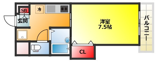 【間取り】 | ラグーンフライト新大阪