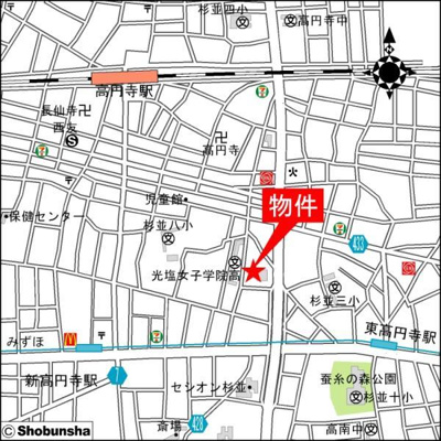 【地図】 | 八景舎高円寺南Ｂ