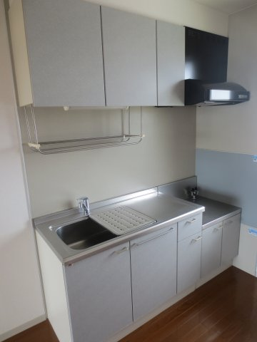 ひたちなか市大字稲田のアパートのキッチン|キッチンの写真です。