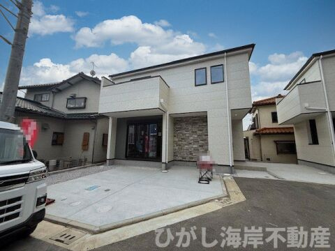 茅ヶ崎市高田1丁目　新築戸建　全４棟の前面道路含む現地写真|現地外観