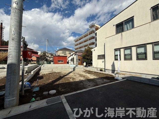 平塚市立野町　新築戸建　全３棟の外観|11月10日撮影　建築中　現地外観