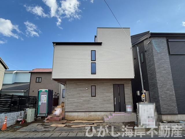 平塚市諏訪町第　新築戸建　全2棟の外観|11月10日撮影　外構工事中　現地外観