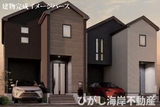 平塚市中里　新築戸建　全２棟の外観|イメージパスですので実際のものと多少異なります
