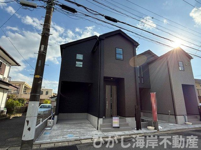 平塚市中里　新築戸建　全２棟の前面道路含む現地写真|現地外観