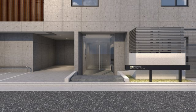 【外観パース】 | SYFORME MONZEN-NAKACHO | 分譲タイプ築浅物件です