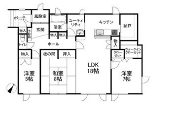 江別市大麻東町の間取り