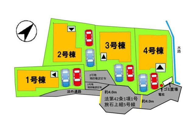 糟屋郡須恵町大字旅石第24-4棟（3号棟）の区画図|配置図(3号棟)