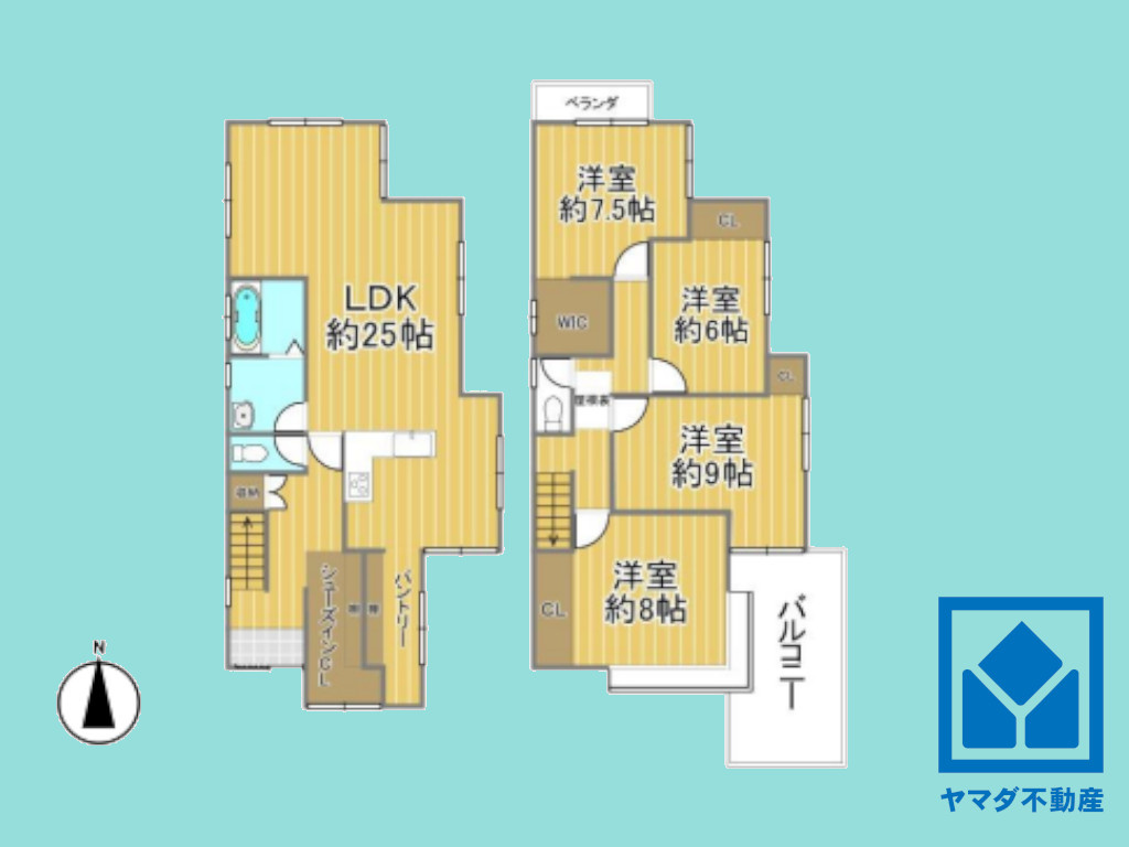 宇治市宇治半白の間取り