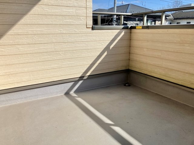 松代戸建のバルコニー