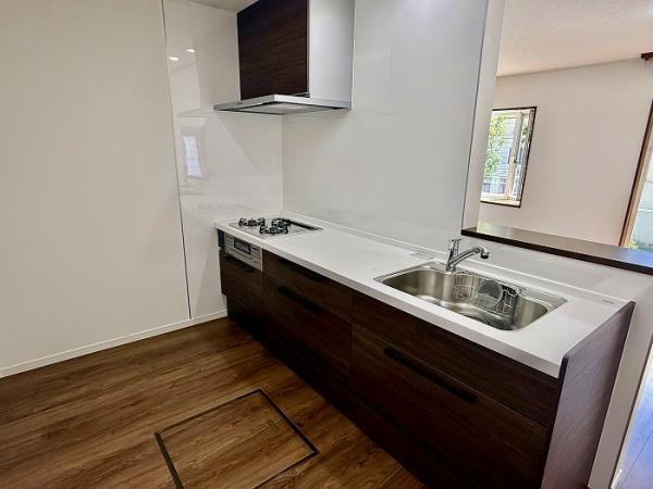 宇都宮市上野町　4ＬＤＫ　中古住宅のキッチン|「キッチン」新品交換済み