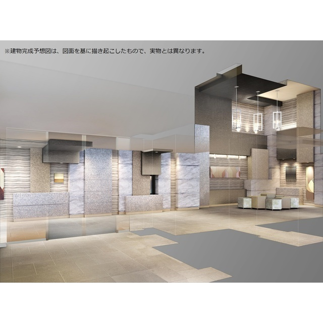 ザ・パークハビオ文京江戸川橋のエントランス|2023年11月撮影