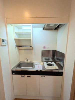 一口ガスコンロ付き♪