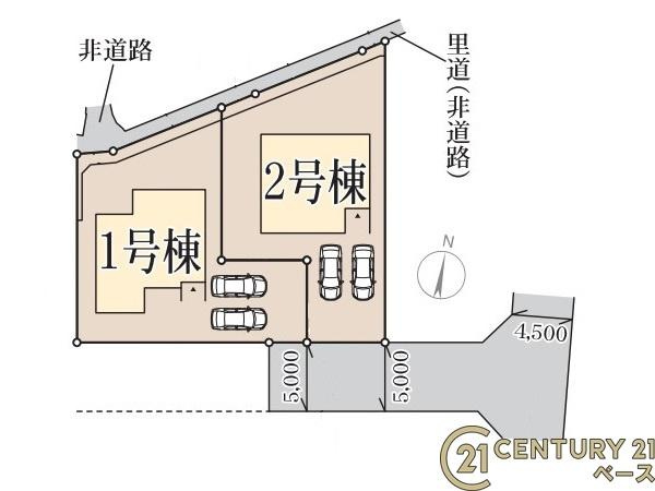 リーブルガーデン龍田 ２号棟 ／新築一戸建の区画図|■こちらの物件は２号棟です！■