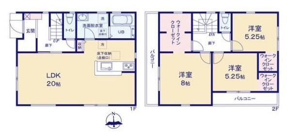 リーブルガーデン東岡町 １号棟 ／新築一戸建の間取り