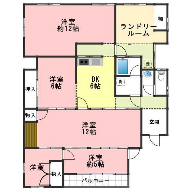 御望951番地128貸家の間取り