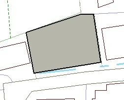 八幡1丁目　売土地の土地図