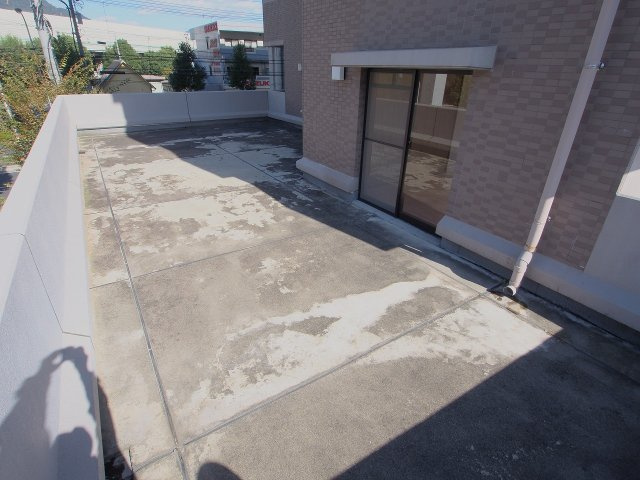 マンションリバーハンズのバルコニー