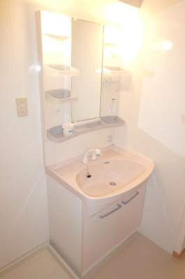 【洗面所】 | リビングタウン江戸屋敷 | 使いやすい洗面所です※別棟同タイプの写真です