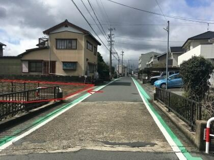 売地　新城市平井の前面道路含む現地写真|前面道路
