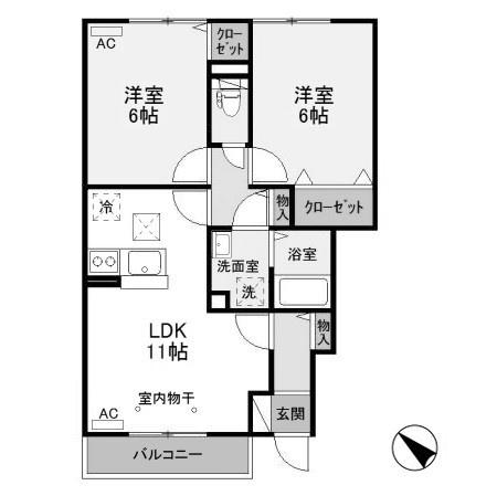 【間取り】 | サンファースト　Ａ