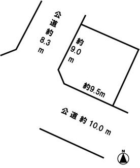 売地　豊橋市宮下町の土地図