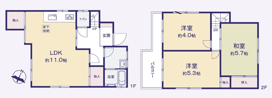 中古一戸建て　所沢市和ケ原２丁目