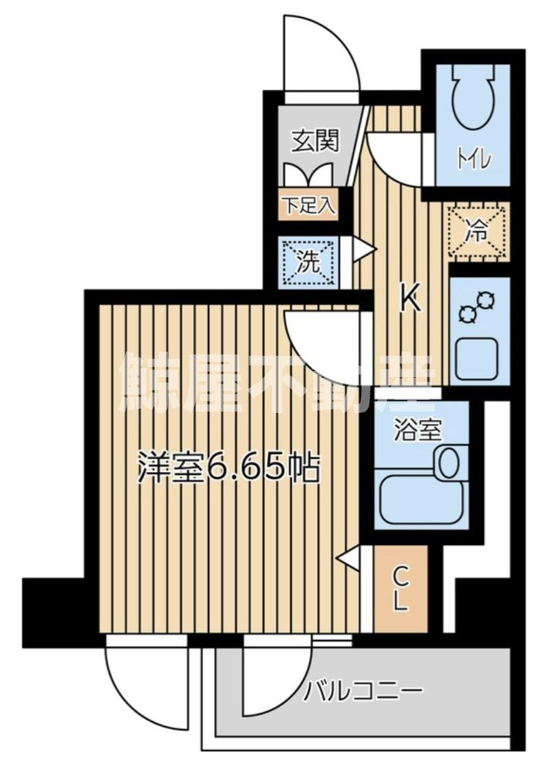 CITY SPIRE新富町の間取り