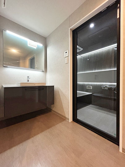 ダイアパレスアプティ八乙女中央の独立洗面台