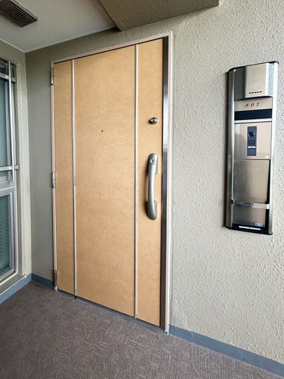 ダイアパレスアプティ八乙女中央の玄関