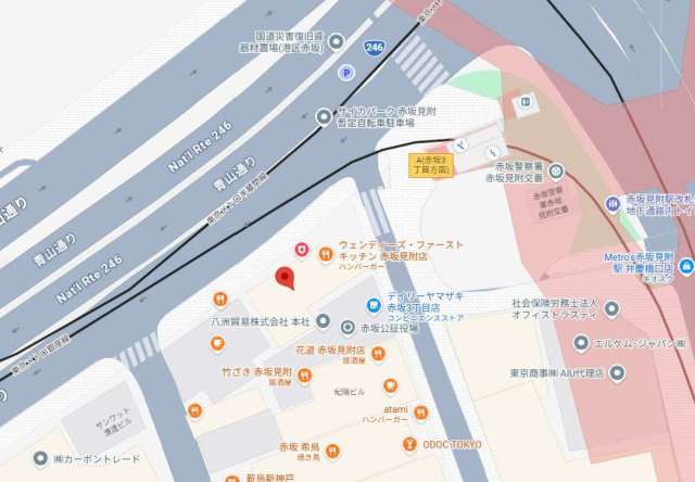 港区赤坂３丁目の店舗一部