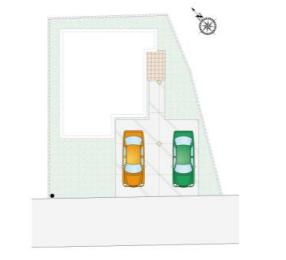 つくば市谷田部　新築戸建の区画図