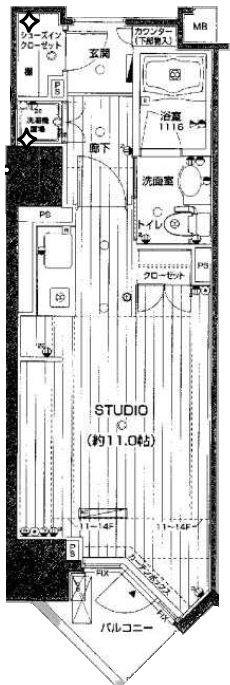 フィールＡ渋谷の間取り