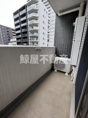 CITY SPIRE新富町のバルコニー