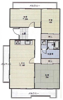 藤沢台第一住宅303棟・オーナーチェンジ1戸・80360の画像