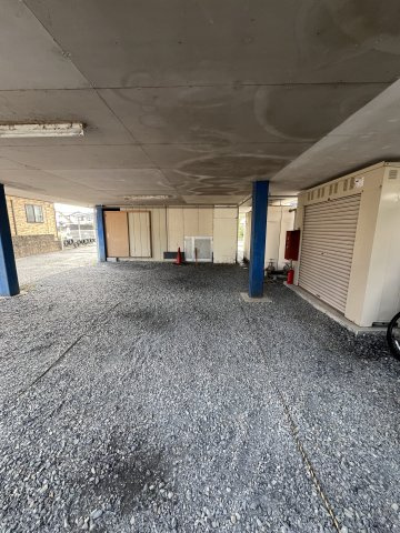 津山市山北　アパートの駐輪場