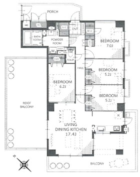 【間取り】 | 清瀬パークハウス