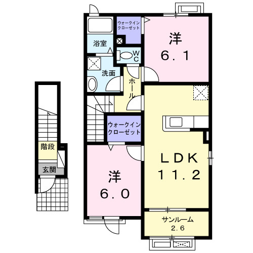 ハミング　ライフ　Ⅰの間取り