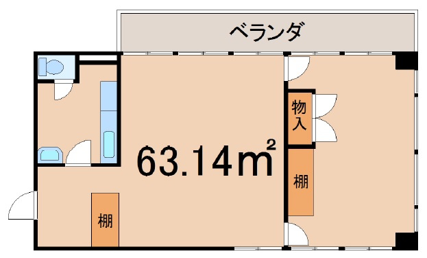 小牧キャッスルハイツ　事務所の間取り|事務所