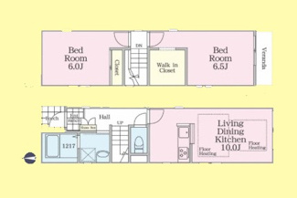 【間取り】 | オーベル・メゾン弐番館 | オーベル・メゾン弐番館　は三都市アース中延店へお任せください！　ご内覧可能なお部屋は物件現地お待ち合わせご案内可能です！