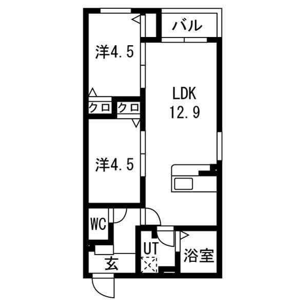 CS名塚の間取り