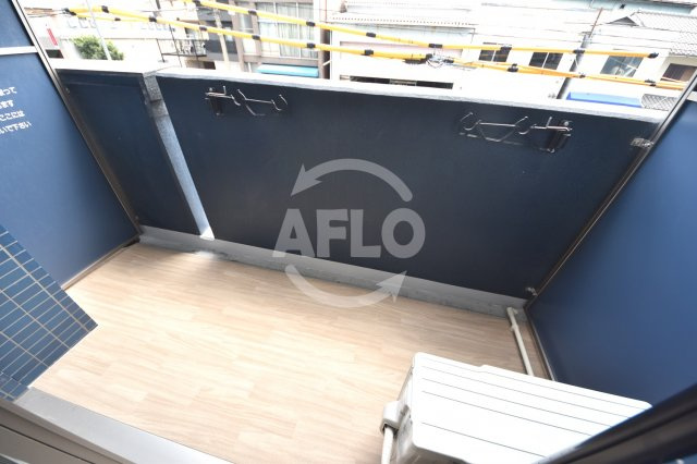 プレサンスOSAKA DOMECITYスクエアのバルコニー|プレサンスOSAKA DOMECITYスクエア　バルコニー