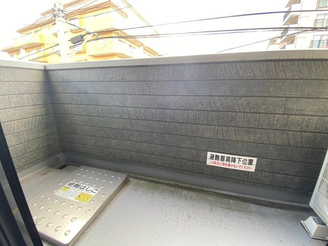 花畑プレミアのバルコニー