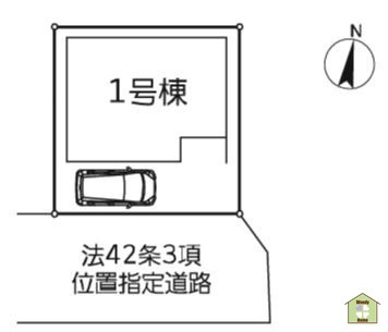 越谷市大袋駅Ⅰ　新築一戸建ての区画図